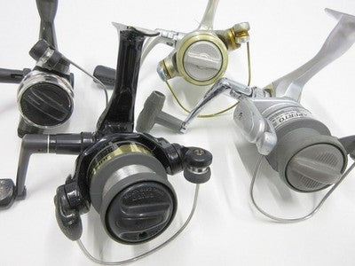 REEL SET OF 9 SPINNING REEL BAITCASTING REEL FISHING FOR PARTS NOT WORKING