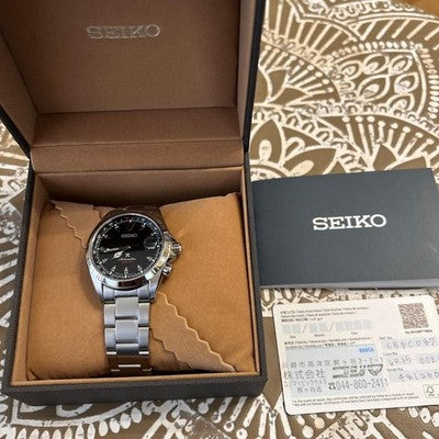 SEIKO PROSPEX ALPINIST SBDC087 MEN'S WATCH AUTOMATIC DATE BLACK DIAL W/WARRANTY