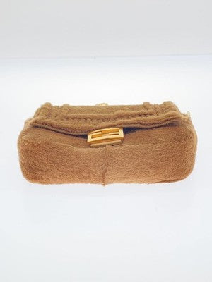 FENDI NANO BUCKET SHOULDER BAG CAMEL 7AR844 - EXCELLENT CONDITION - WITH BOX