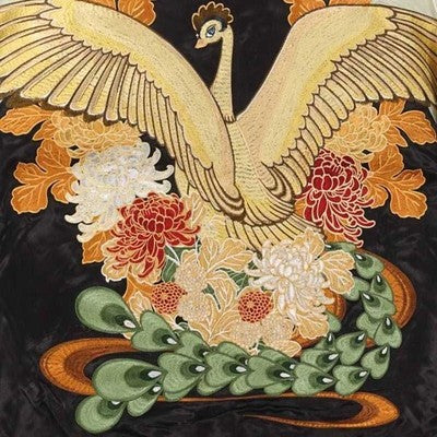 HANA TABI GAKUDAN X TEZUKA OSAMU PHOENIX EMBROIDERED SUKAJAN JACKET XL UNUSED