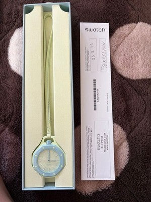 SWATCH X AUDEMARS PIGUET ROYAL OAK ROYAL POP LIGHT GREEN BLUE DIAL WATCH NEW