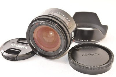 MINOLTA AF 24MM F2.8 LIGHTWEIGHT AND COMPACT WIDE-ANGLE PRIME LENS AS IS