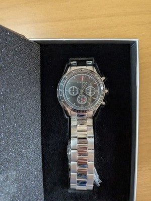 BERSERK CHRONOGRAPH WATCH SILVER LIMITED 500 NATURAL DIAMOND JAPAN ANIME