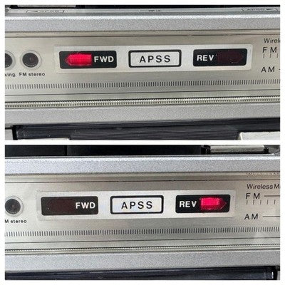SHARP GF-305ST VINTAGE BOOMBOX RADIO CASSETTE PLAYER 2-WAY 4 SPEAKER WORKING