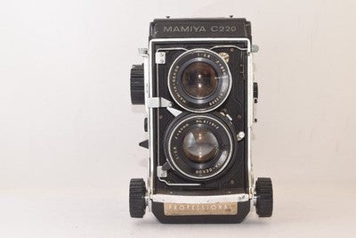 MAMIYA C220 PROFESSIONAL + 80MM F2.8 TWIN-LENS REFLEX CAMERA FROM JAPAN AS IS