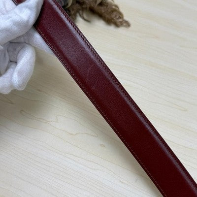 HERMES CONSTANCE REVERSIBLE H BELT SIZE 65 CREAM BROWN GOLD HW Z STAMP 1996