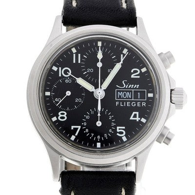 SINN 356 FLIEGER CHRONOGRAPH 356.6109 BLACK AUTOMATIC MEN'S WRISTWATCH