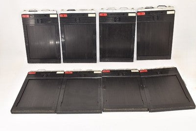 TOYO CUT FILM HOLDER 4X5, SET OF 22 FILMS LARGE FORMAT CAMERAS AS IS