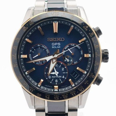 SEIKO ASTRON SBXC007 5X DUAL TIME GPS SOLAR WATCH LIMITED RARE JAPAN