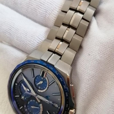 CASIO OCEANUS MANTA OCW-S5000AP-2AJF JAPAN INDIGO LIMITED EDITION TITANIUM WATCH