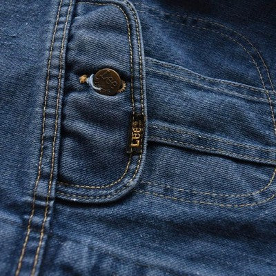 LEE 101-J DENIM JACKET INDIGO 70S 80S VINTAGE MEN SIZE XL MADE IN USA USED