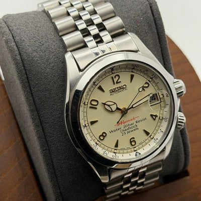 SEIKO ALPINIST 4S15-6000 AUTOMATIC WATCH ~19CM WRIST, 38MM CASE, DAILY