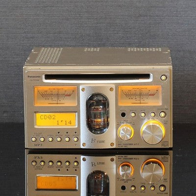 PANASONIC CQ-TX5500D VACUUM TUBE CAR CD PLAYER AMP 2DIN ANALOG METER JAPAN