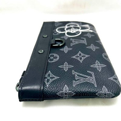 LOUIS VUITTON VIVIENNE APOLLO PM POUCH M62897 MONOGRAM ECLIPSE RARE