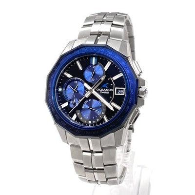 CASIO OCEANUS MANTA S6000 SERIES OCW-S6000-1AJF TOUGH SOLAR RADIO BLACK X BLUE