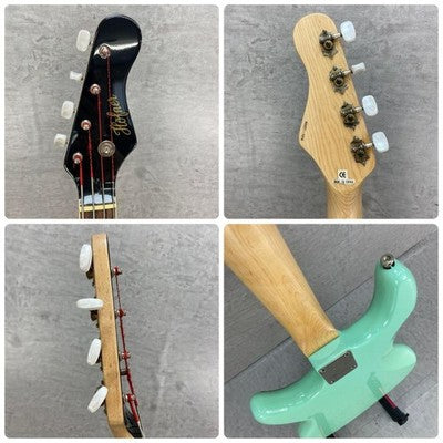 HOFNER KARL HOFNER HCT-GLXB-BL ELECTRIC BASS GUITAR SHORT SCALE HARD CASE USED