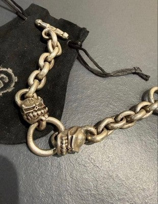 STARLINGEAR SKULL LINK SKULL HAND BRACELET STERLING SILVER 925 LIMITED JP