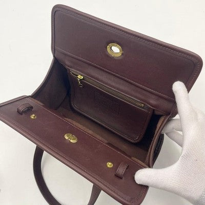 COACH EXCELLENT CONDITION OLD COACH 9045 LEATHER 2WAY BAG TURN LOCK & SHOULDER
