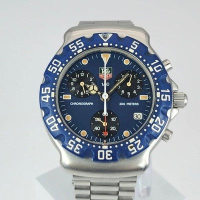 TAG HEUER FORMULA 1 CA1210 CHRONOGRAPH BLUE DIAL QUARTZ WATCH WORKING SWISS