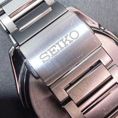 SEIKO ASTRON SBXY031 TITANIUM SOLAR RADIO CONTROLLED BLUE DIAL WATCH BOX SET