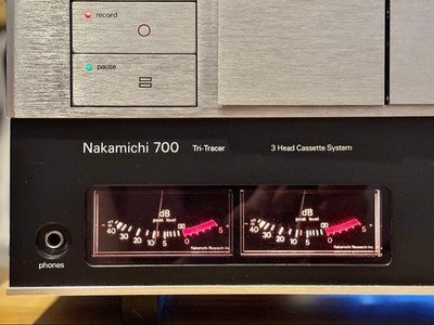 NAKAMICHI 700 TRI-TRACER 3 HEAD CASSETTE SYSTEM TAPE PLAYER RARE VINTAGE