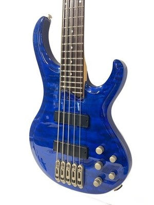 IBANEZ BTB-405QM 5-STRING ELECTRIC BASS GUITAR 2003 MODEL W/ SOFT CASE