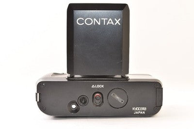 CONTAX T FIRST GENERATION COMPACT FILM CAMERA WITH FLASH, BLACK, AS IS