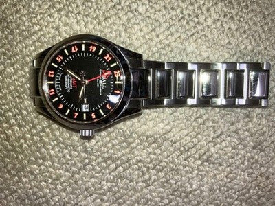 BALL WATCH GM1032C GMT AUTOMATIC WATCH BLACK DIAL STAINLESS STEEL BOXED