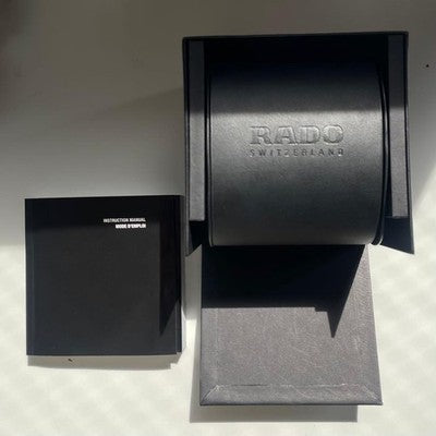 RADO R5 5 JUBILE 8P DIAMOND CERAMIC WATCH BLACK QUARTZ NEW WITH BOX SWISS