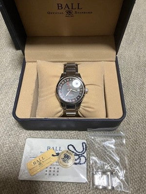 BALL WATCH GM1032C GMT AUTOMATIC WATCH BLACK DIAL STAINLESS STEEL BOXED