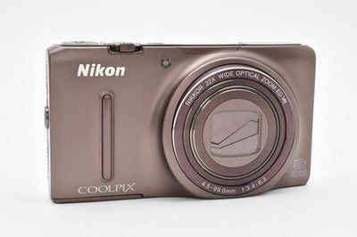 NIKON COOLPIX S9500 BROWN 18.1MP 22X DIGITAL CAMERA