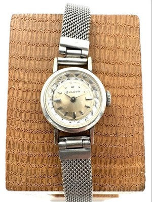 BULOVA HAND-WOUND WATCH A3377 USED FROM JAPAN FOR PARTS OR NOT WORKING