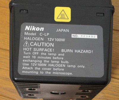 Nikon Lamp House For Eclipse E600 Microscope Used With Halogen Lamp Bonus