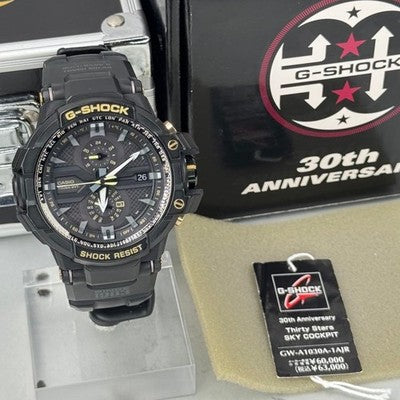 CASIO G-SHOCK GW-A1030A-1AJR GRAVITYMASTER SKY COCKPIT  ANNIV SOLAR RADIO WATCH