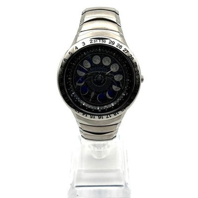 CITIZEN CAL-4P85 ASTRODEA MOON PHASE TITANIUM QUARTZ 42MM MENS WATCH WORKING
