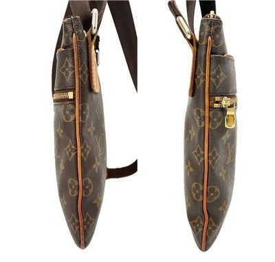 LOUIS VUITTON M40524 MONOGRAM POCHETTE VALMY SHOULDER BAG AUTHENTIC USED LEATHER