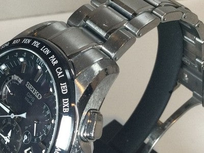 SEIKO ASTRON SBXB045 8X53-0AB0 GPS SOLAR TITANIUM CELAMIC WATCH USED