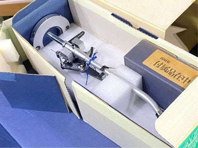 SAEC WE-407/GT TONE ARM WITH ORIGINAL SHELL, SAEC CABLE, AND ORIGINAL BOX