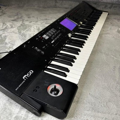 KORG M50 61 MUSIC WORKSTATION SYNTHESIZER KEYBOARD W/ AC PEDAL MANUAL FROM JAPAN