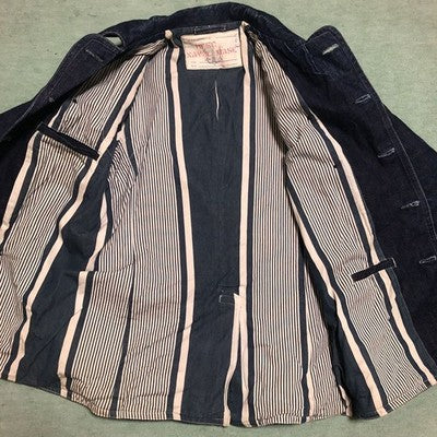 SUGAR CANE X MISTER FREEDOM DENIM PEA COAT SIZE M EXCELLENT++++