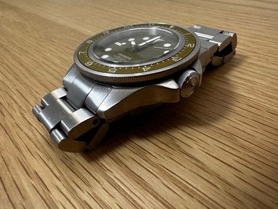 UNIMATIC U1 DZ OLIVE GREEN AUTOMATIC WATCH 41MM DIVER STYLE RARE ITALY