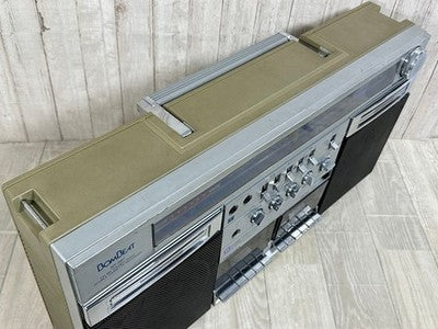 TOSHIBA RT-S87 FM AM STEREO CASSETTE RECORDER BOMBEAT SILVER AC100V 50/60HZ 20W