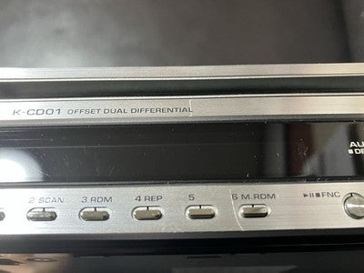 KENWOOD K-CD01 CD RECEIVER FM AM OFFSET DUAL DIFFERENTIAL D/A SYSTEM DC14.4V