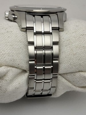 SEIKO BRIGHTZ RADIO SOLAR TITANIUM 8B43-0AA0 WHITE DIAL BIG CALENDAR MENS WATCH
