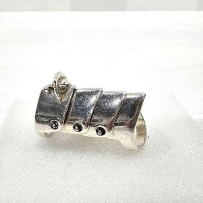 VIVIENNE WESTWOOD ARMOR RING SV925 SILVER SIZE S EARLY MODEL FROM JAPAN