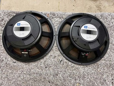 JBL E140-8 38CM WOOFER SPEAKER UNITS - PAIR - TESTED & WORKING