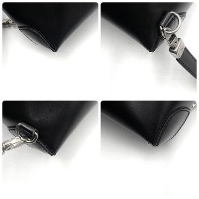 TOD'S DI BAG BLACK LEATHER BACKPACK SHOULDER BAG LOGO DESIGN AUTHENTIC LUXURY