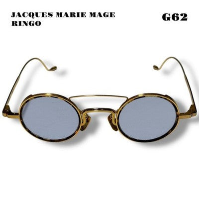JACQUES MARIE MAGE RINGO MEN'S SUNGLASSES FRAME COLOR GOLD X BROWN JAPAN MADE