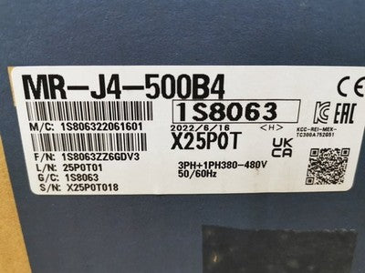 MITSUBISHI MR-J4-500B4 MELSERVO SERVO AMPLIFIER MADE IN JUNE 2022 TOOL DIY NEW