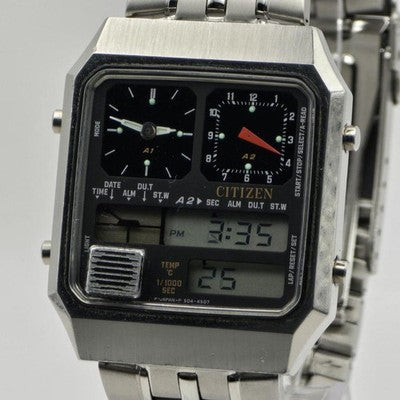 CITIZEN ANA DIGI TEMP THERMOSENSOR 8981-084659 VINTAGE 1982 QUARTZ WATCH
